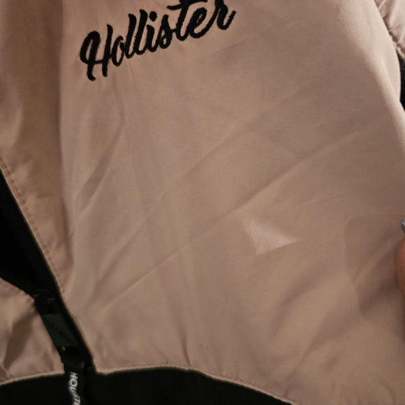 Pink and Black Windbreaker Jacket by Hollister - Picture 7 of 12